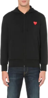 COMME DES GARCONS PLAY Play heart logo jersey hoody