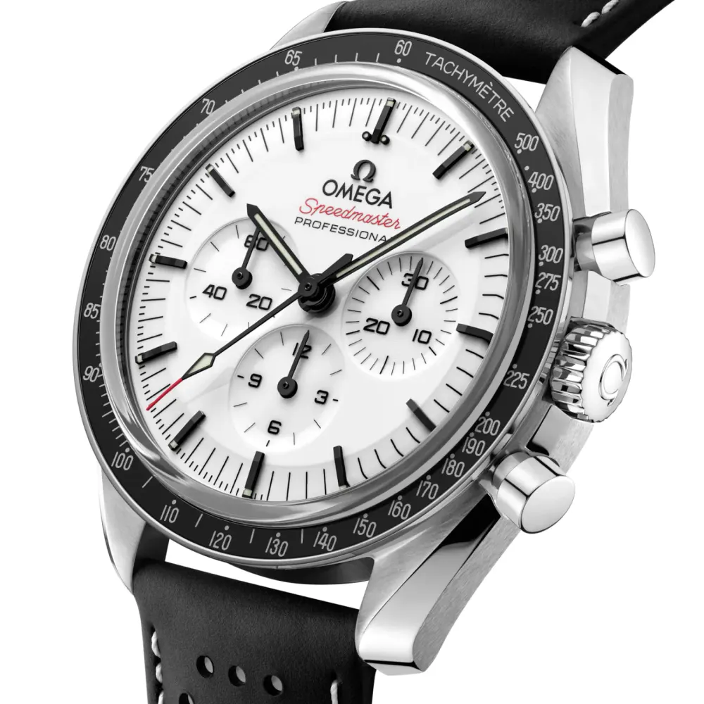 Omega Speedmaster Moonwatch Professional 42mm Mens Watch White Rubber detail 2