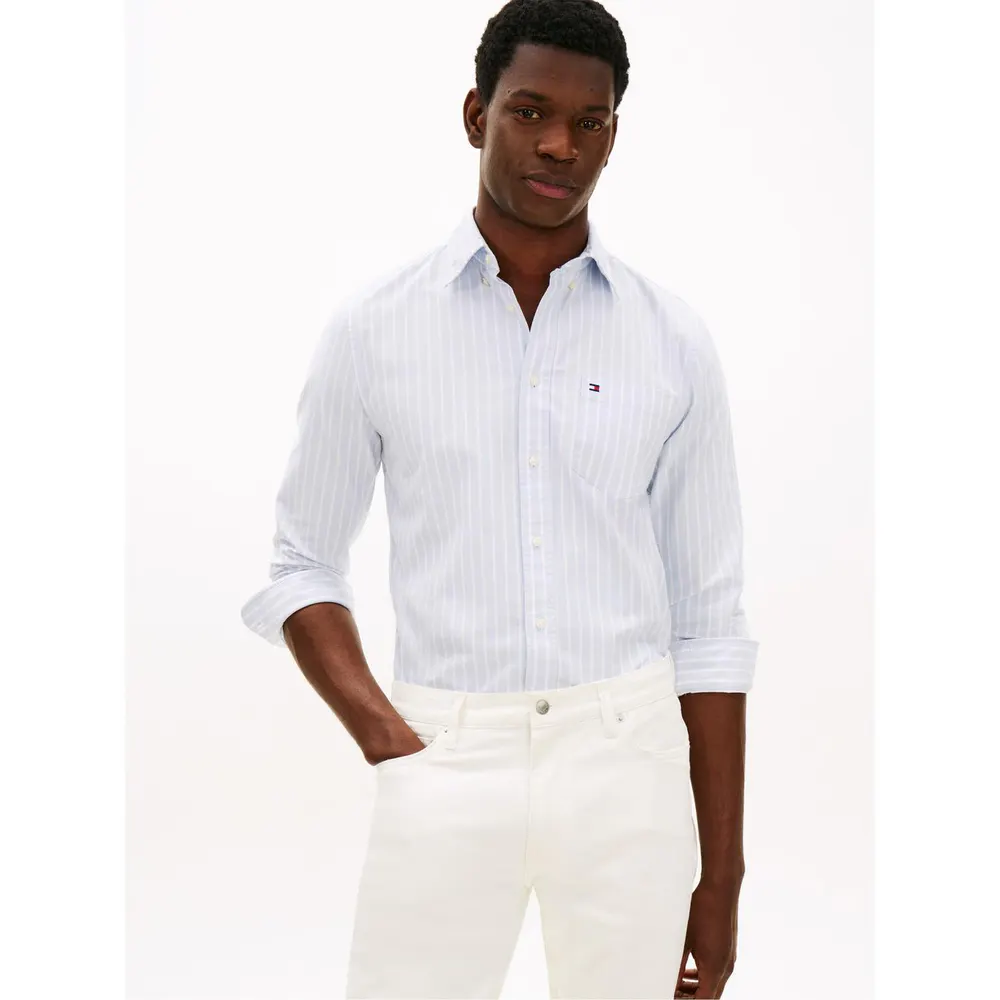 Tommy Hilfiger Men's Long Sleeve Oxford Shirt detail 2