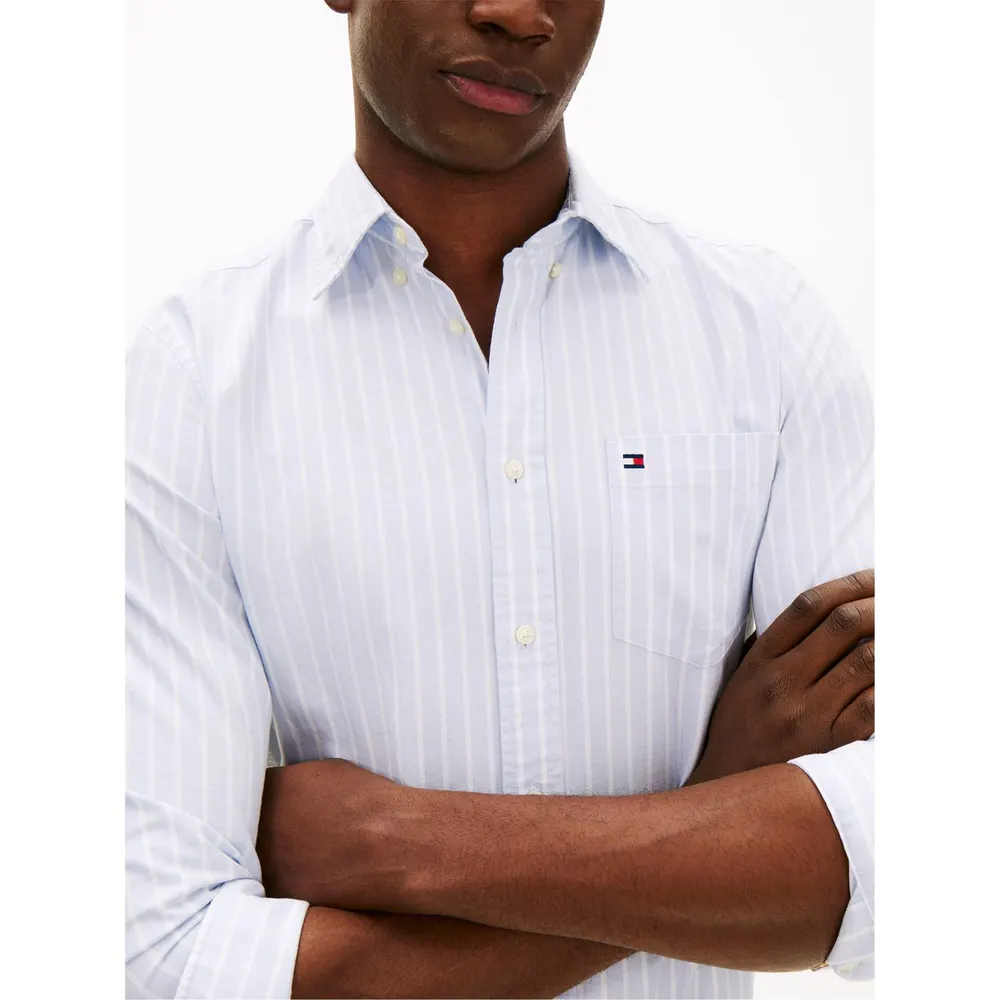 Tommy Hilfiger Men's Long Sleeve Oxford Shirt detail 3
