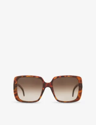 GUCCI GC001665 Rectangle-Frame Injected Sunglasses