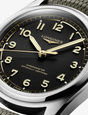 LONGINES Spirit Pilot Stainless-Steel Automatic Watch 39mm in STAINLESS STEEL, additional product view 3
