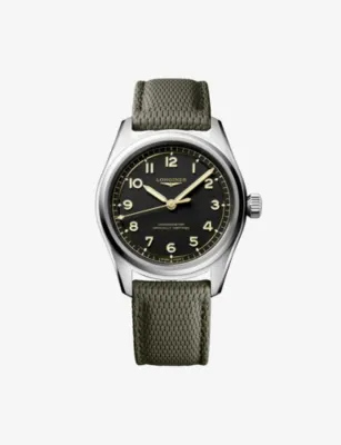 LONGINES Spirit Pilot Stainless-Steel Automatic Watch 39mm in STAINLESS STEEL – Jewellery & Watches | Mens luxury watches