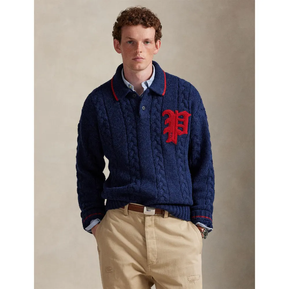 Polo Ralph Lauren Men's Knitted Long Sleeve Crew Neck Jumper detail 2