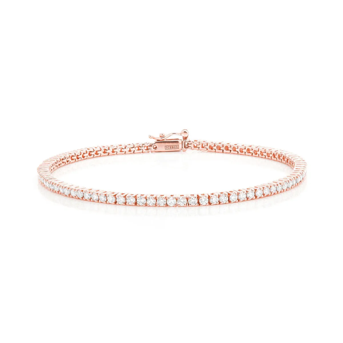 For Him Prong Diamond Tennis Bracelet in 2pt / 2.00ctw / Rose Gold / 7" – Bracelet