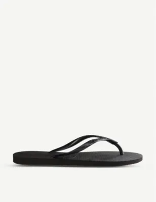 HAVAIANAS Logo-embellished rubber flip-flops - 1/2