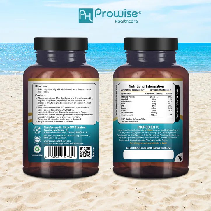 Prowise Healthcare Marine Collagen with Hyaluronic Acid Complex 1100mg 90 Capsules detail 2