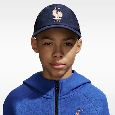 Nike France 2026/27 Club Cap Poly 5P Youth Nike Club Cap Poly 5P - Blackened Blue/Metallic Copper