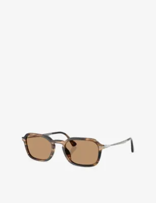 PERSOL PO3381S Square-Frame Tortoiseshell Acetate Sunglasses detail 2