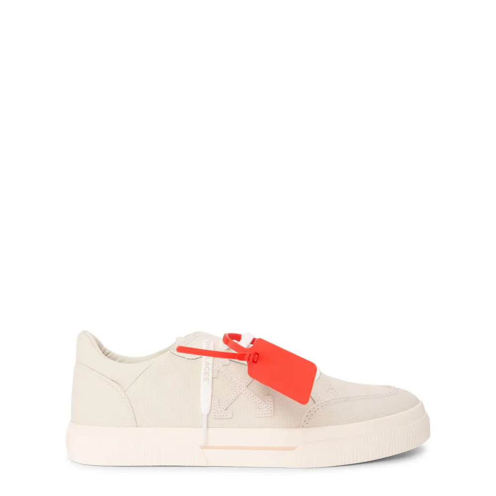 Off White Men's Canvas Trainers in Off/Off White – Footwear