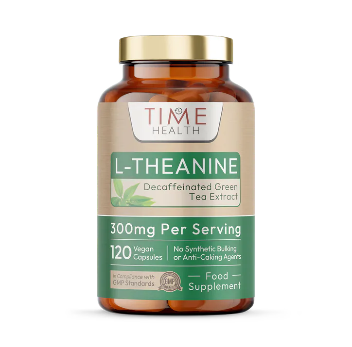 Time Health L-Theanine - Green Tea Extract (Decaffeinated) 300mg - Sleep, Relaxation & Mental Clarity