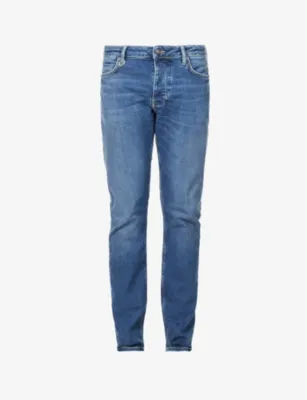 NEUW Lou slim-fit straight cotton-blend jeans - 34/32