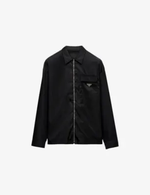PRADA Re Nylon Zip-Up Woven Shirt