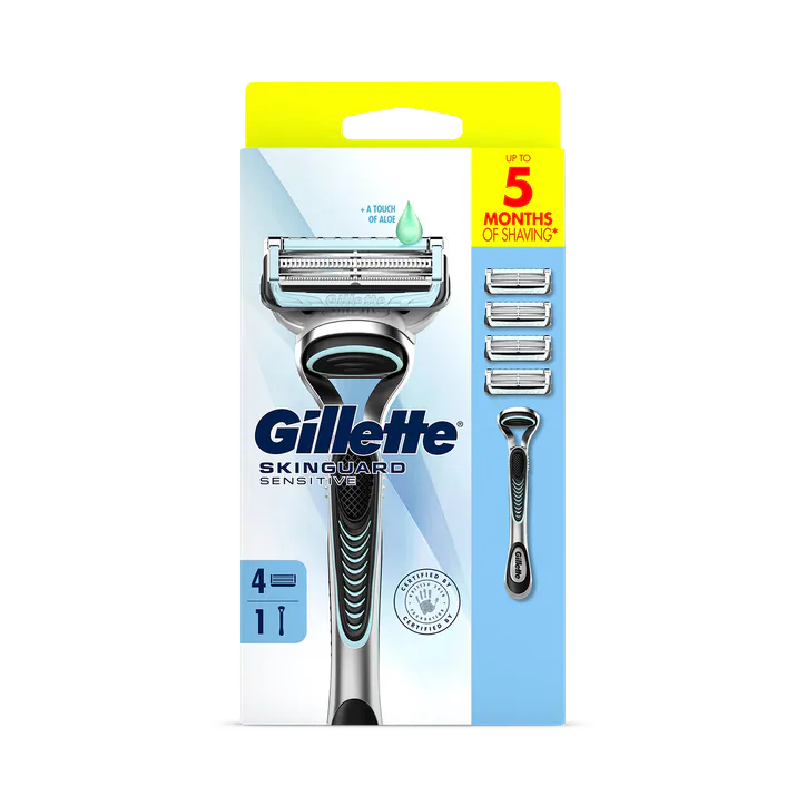 Gillette SkinGuard Sensitive Razor Aloe - 4 Blades