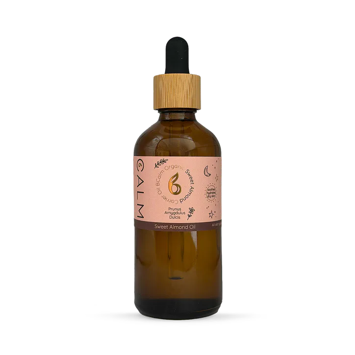 B Calm Organic Sweet Almond Carrier Oil – Natural Massage & Skincare Oil 100ml