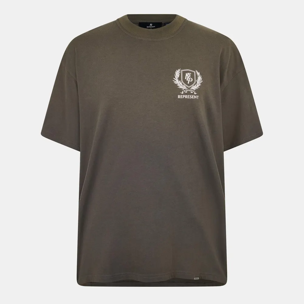 Represent Men's Crest T-Shirt in Dark Taupe – Clothing