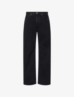 NUDIE JEANS Tuff Tony Wide-Leg Denim Jeans - 31/30 in BLACK VINTAGE – Mens | Jeans | Wide leg