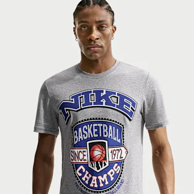 Nike Men's Basketball T-Shirt - Dark Grey Heather in Dark Grey Heather – Nike men's and unisex
