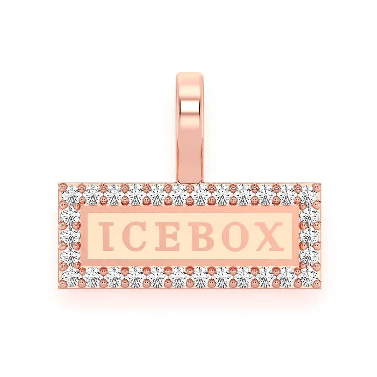 For Him Logo Diamond Pendant in Rose Gold / Natural Diamond – Pendant