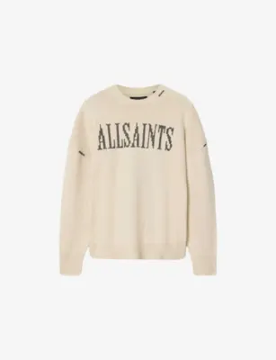 ALLSAINTS Crossed Branded Cotton-Knit Jumper
