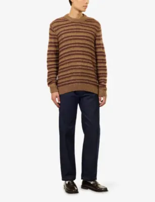 NN07 Noah Stripe Crew Neck Knit Jumper detail 2