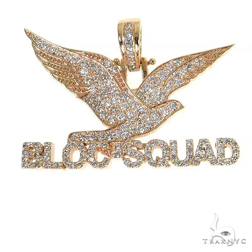 RINA - For Him CUSTOM FreeBird Diamond Charm Pendant 68304 in Rose Gold – Pendant