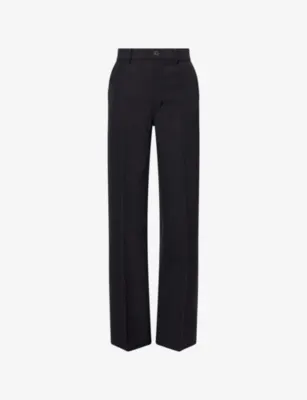 RICK OWENS Wide-Leg Work Wool Trousers