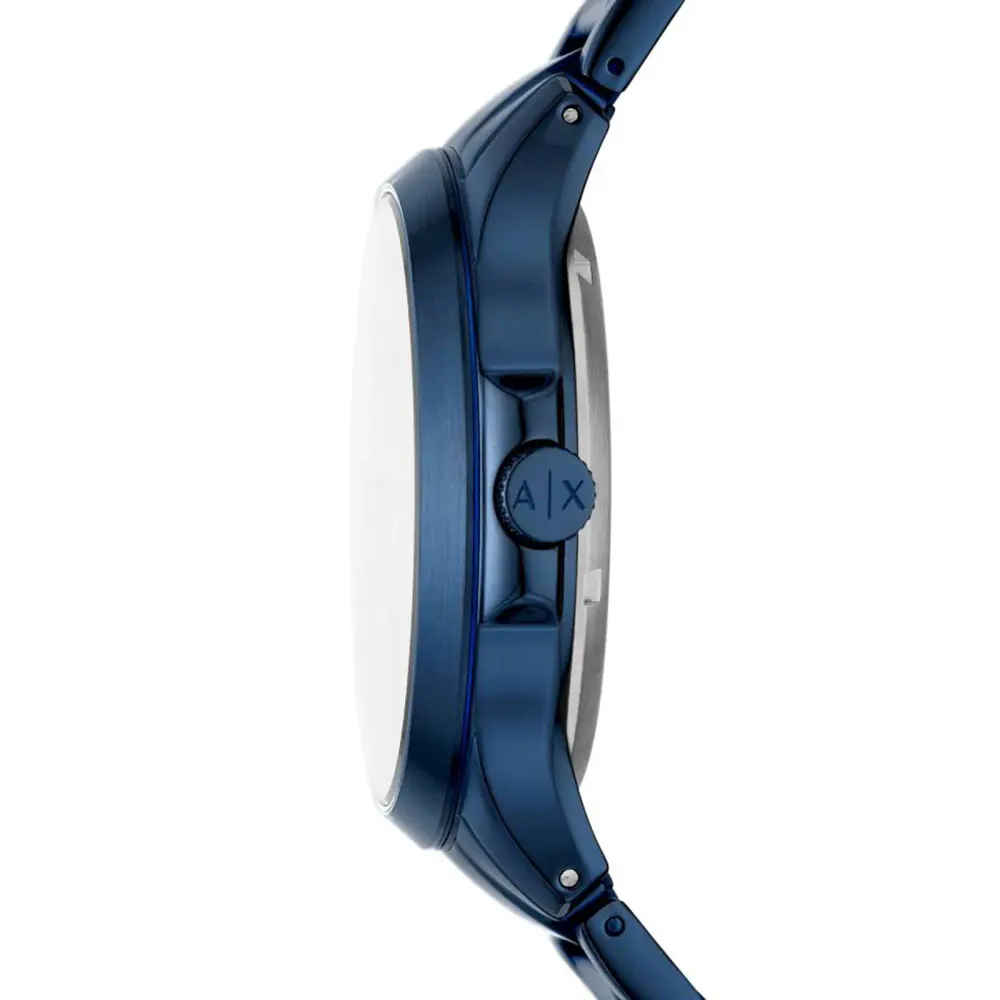 Armani Exchange Automatic Blue Stainless Steel Mens Watch in Skeleton, additional product view 3