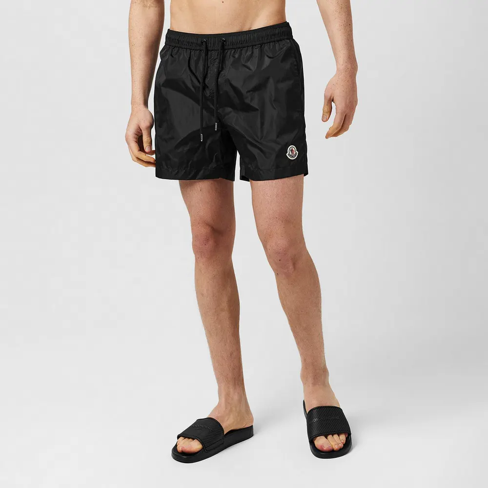 Moncler Men's Logo Swim Shorts detail 3