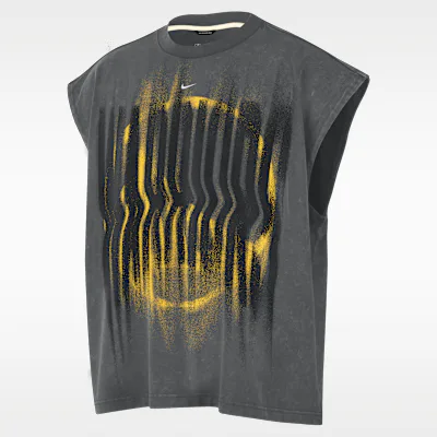 Nike Golden State Warriors Standard Issue Men's Nike Sleeveless Basketball Top - Iron Grey/White