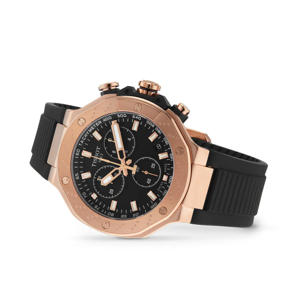 Tissot T-Race Chronograph 45mm Mens Watch Black in Black, additional product view 2