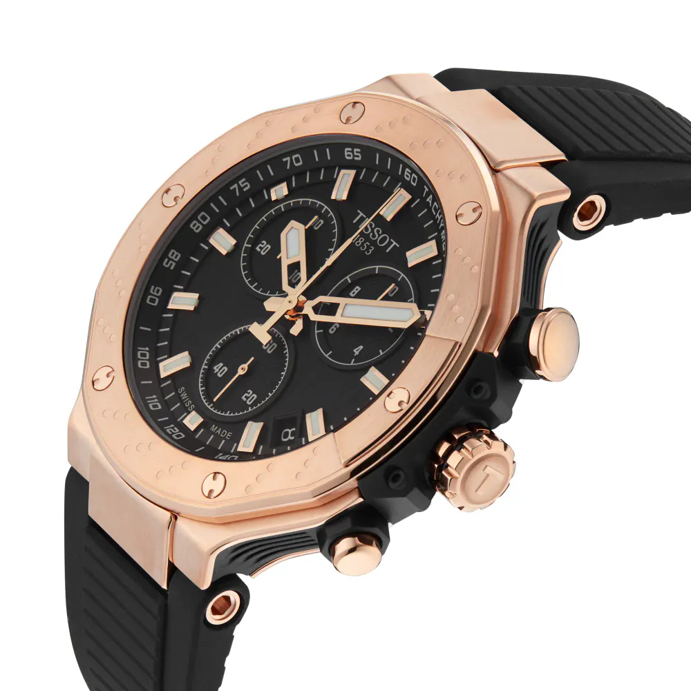 Tissot T-Race Chronograph 45mm Mens Watch Black in Black, additional product view 3
