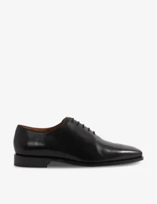 REISS Mead lace-up formal leather shoes - DARK BROWN - EUR 41 / 7 UK MEN in BLACK – Mens | Smart shoes | Derby shoes