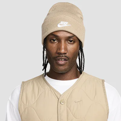 Nike Peak Futura Beanie - Khaki/White in Khaki/White – Nike men's and unisex