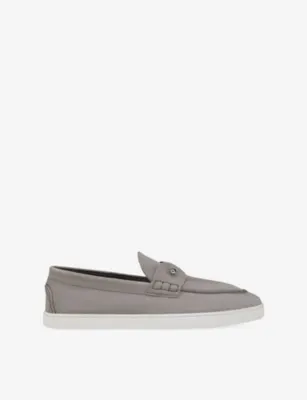 CHRISTIAN LOUBOUTIN Chambeliboat Leather Boat Shoes - 5 in PHANTOM GREY – Mens | Casual shoes | Boat shoes