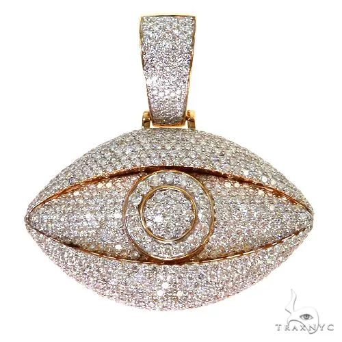 JALGAS - AMERICAS GOLD Diamond Evil Eye Pendant 69712 in Yellow – Pendant