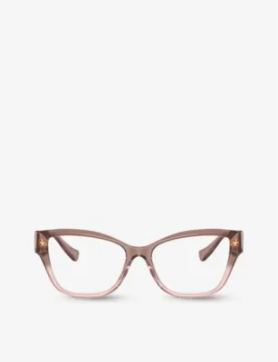 VERSACE VE3347 pillow-frame acetate glasses in PINK – Mens | Glasses