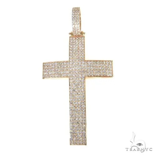 RINA - For Him CUSTOM Diamond Cross Pendant 67836 in Rose Gold – Pendant