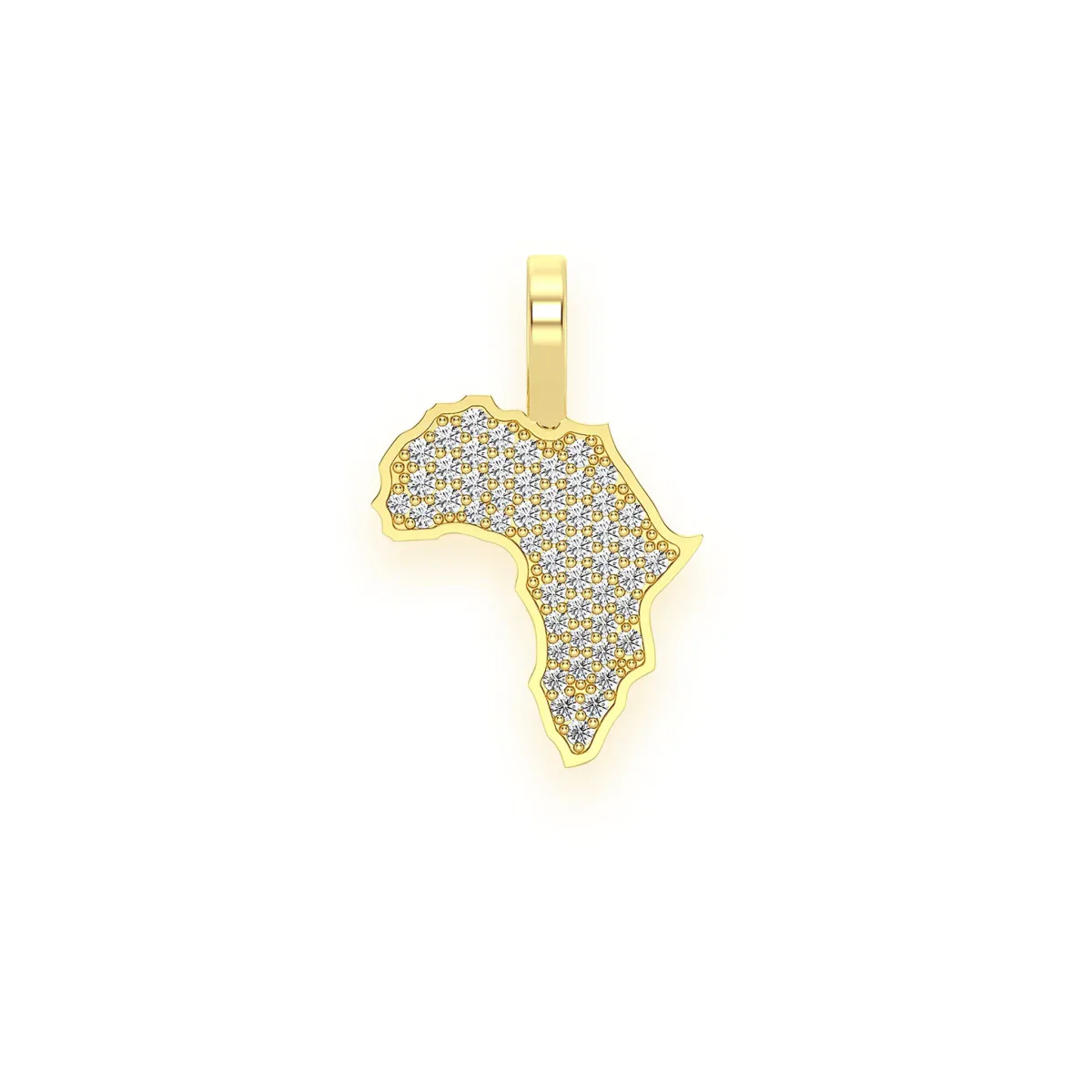 For Him Africa Diamond Pendant in 0.25ctw / Rose Gold / Lab Grown Diamond – Pendant