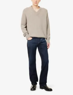 7 FOR ALL MANKIND Austyn Straight-Leg Denim Jeans detail 2