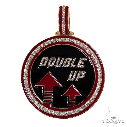 RINA - For Him CUSTOM Custom Made Double Up Pendant 67527 in Rose Gold – Pendant