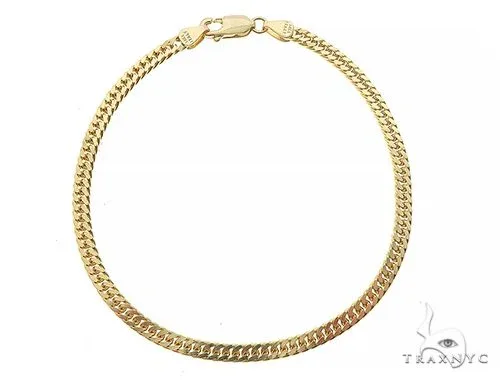 JALGAS - SKYLINE JEWELRY 14K Gold Double Curb Link Bracelet 8 inches 3.4mm 65195 in Yellow – Bracelet