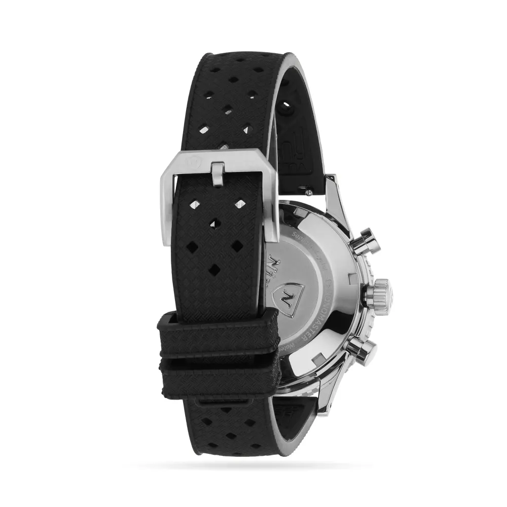 Nivada Grenchen Chronomaster Broad Arrow 38mm Mens Watch Black in Black, additional product view 3