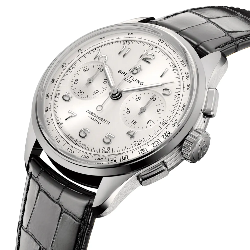 Breitling Premier B09 Chonograph 40mm Mens Watch Silver in Silver, additional product view 2