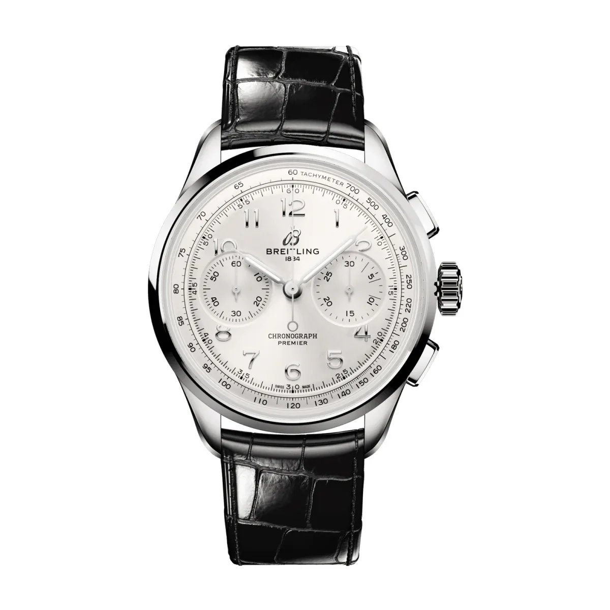 Breitling Premier B09 Chonograph 40mm Mens Watch Silver