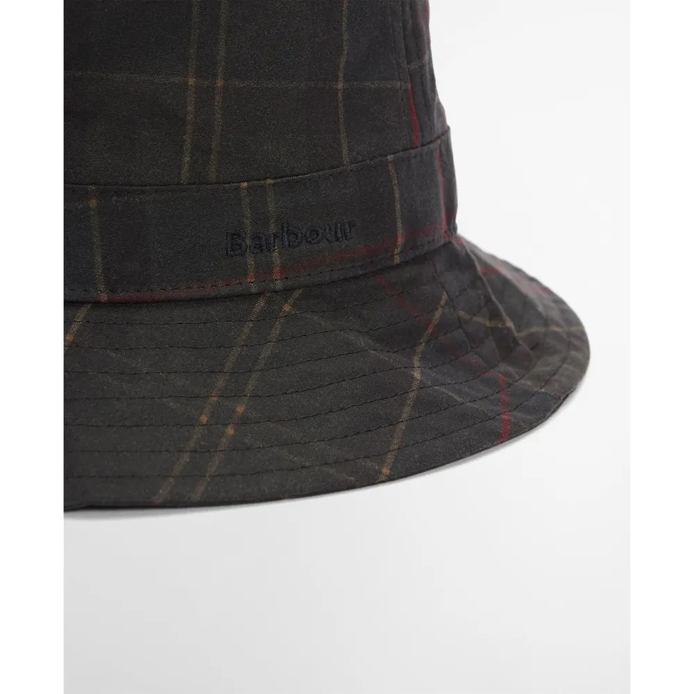 Barbour Men's Haydon Tartan Cotton Bucket Hat detail 3