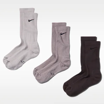 Nike Everyday Elevated Crew Socks (3 Pairs) - Multi-Colour