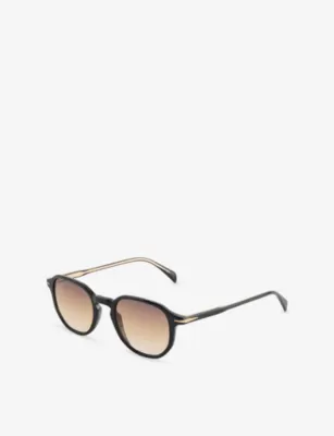 EYEWEAR BY DAVID BECKHAM DB 1140/S Rectangle-Frame Acetate Sunglasses detail 3