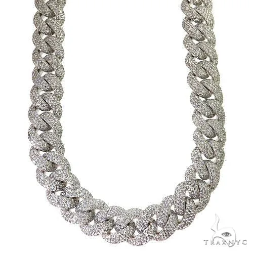 AHMED - MOON JEWELRY Miami Cuban Diamond Chain 69084 in Rose – Chain