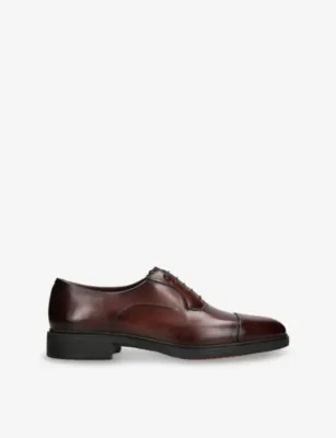 SANTONI Easy Leather Oxford Shoes - EUR 41.5 / 7.5 UK MEN in Brown – Mens | Smart shoes | Oxford shoes